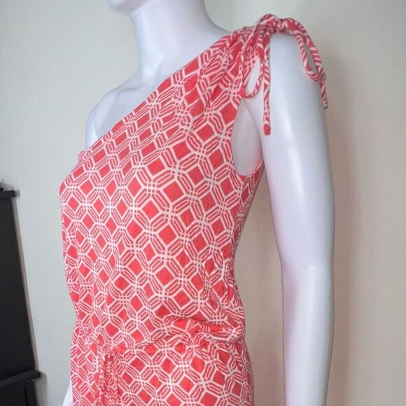 Banana Republic One Shoulder Drawstring Waist Casual Dress - Picture 9 of 12